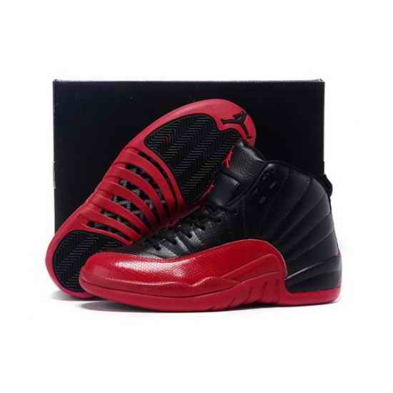 Air Jordan 12 Shoes 2015 Mens Classical Black Red